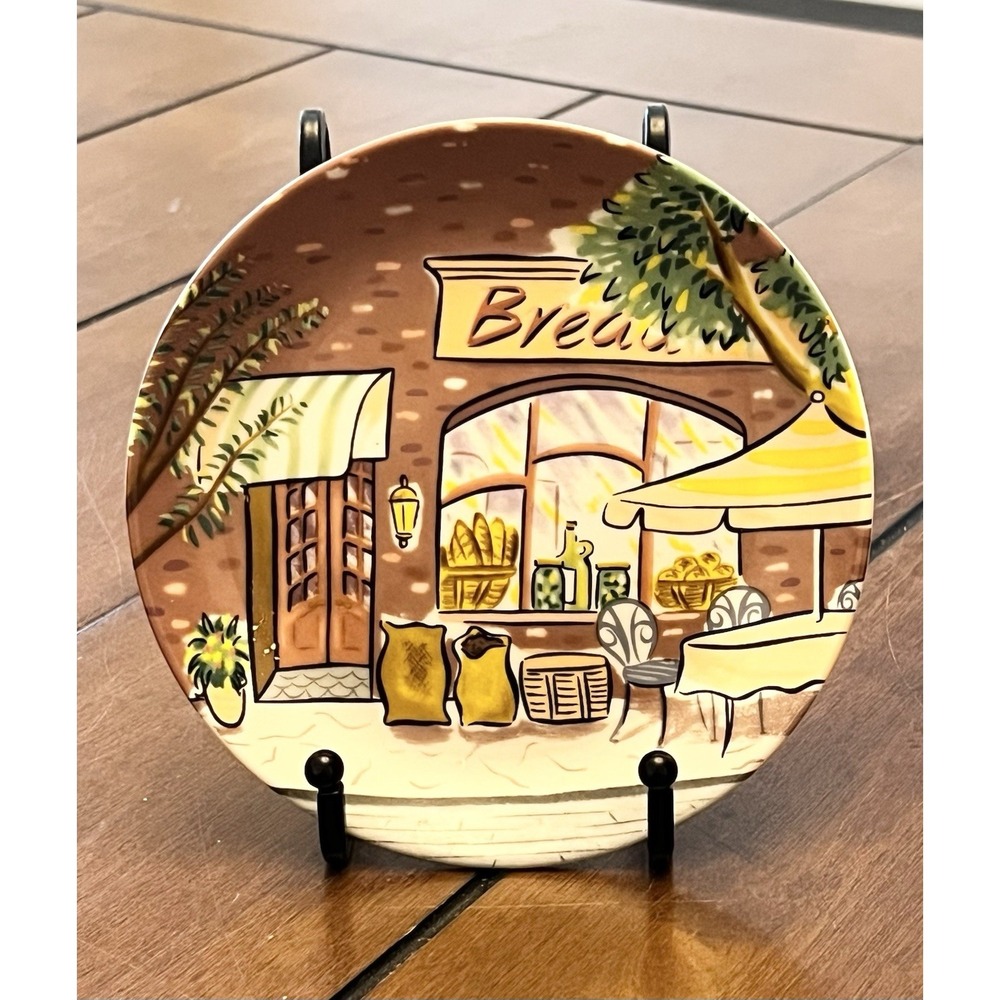 Set of (4) 6" Ceramic Bread Plates From the Avon "French Market Collection" - Picture 2 of 6